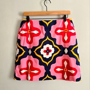Boden A-Line Skirt - Pink, Red, Yellow, and Blue
